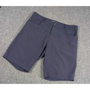 Straight Down Golf Shorts Mens 36 Navy Blue Performance Casual Stretch